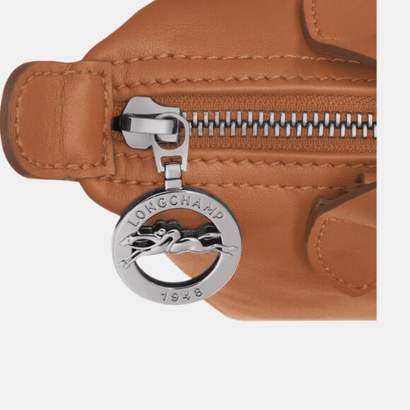 NEW Longchamp Le Pliage Xtra XS Handbag Leather in Cashew - Picture 6 of 10